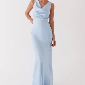 Peppermayo Sky Blue Sleeveless Maxi Dress